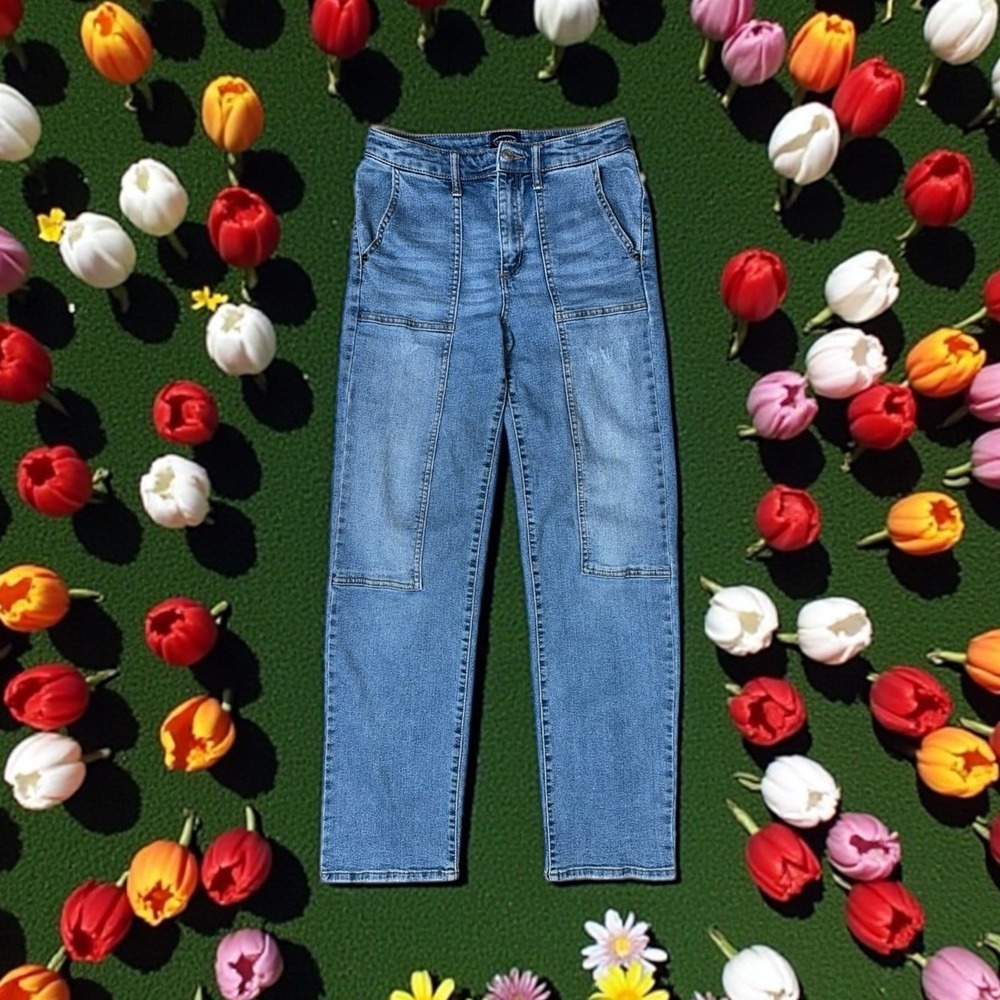 SCOOP NY Womens Jeans - Retro Trouser - Light Wash - Size 0